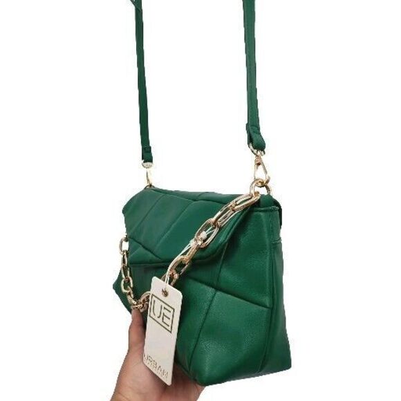 Urban expressions handbag crossbody Green Botton Up Sz Small Claudine Purse New - Picture 8 of 16